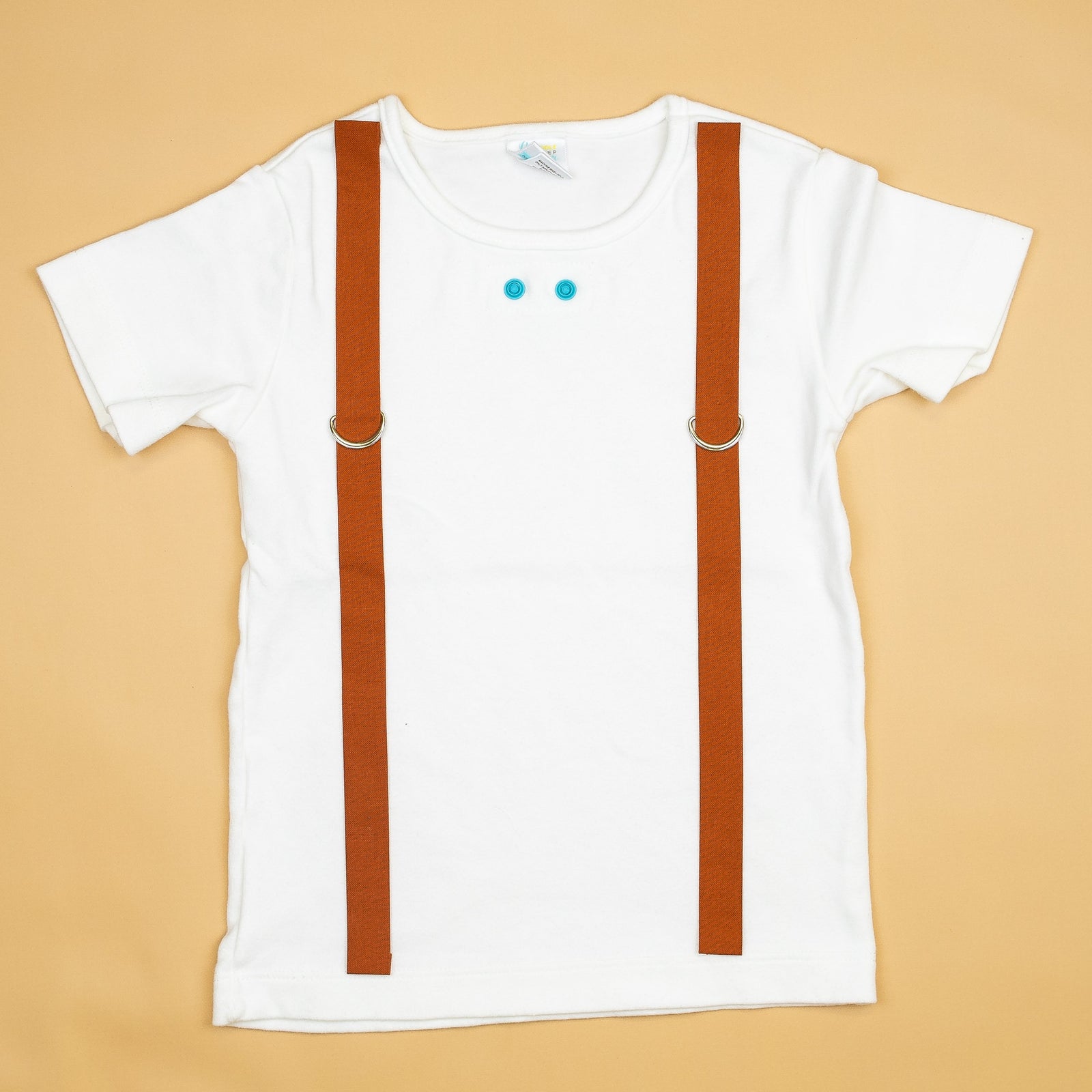 Cuddle Sleep Dream Oh Snap Burnt Orange Suspenders - Onesie or Tshirt