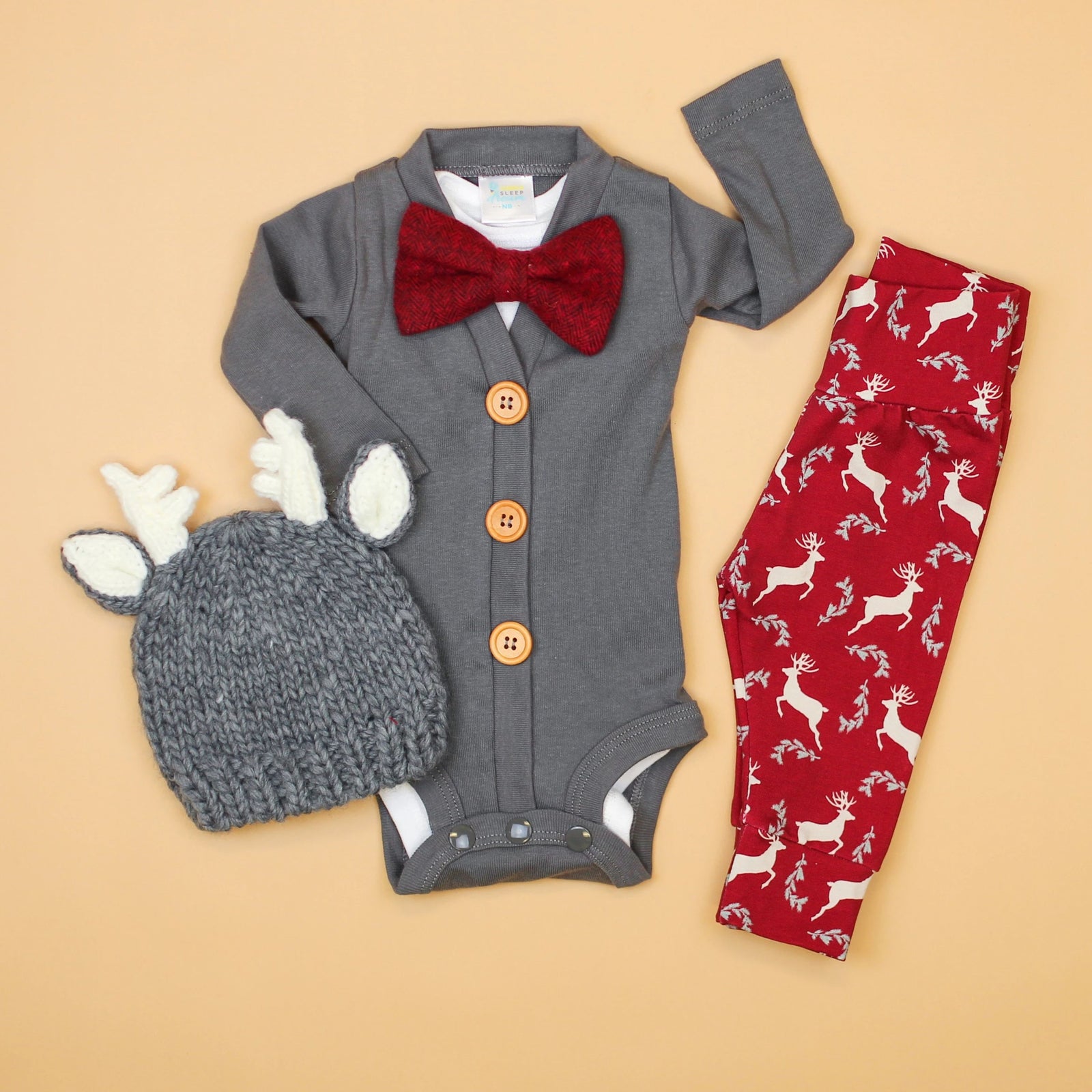 Cuddle Sleep Dream Bundles Cardisuit Bundle | 5 pc Winter Deer