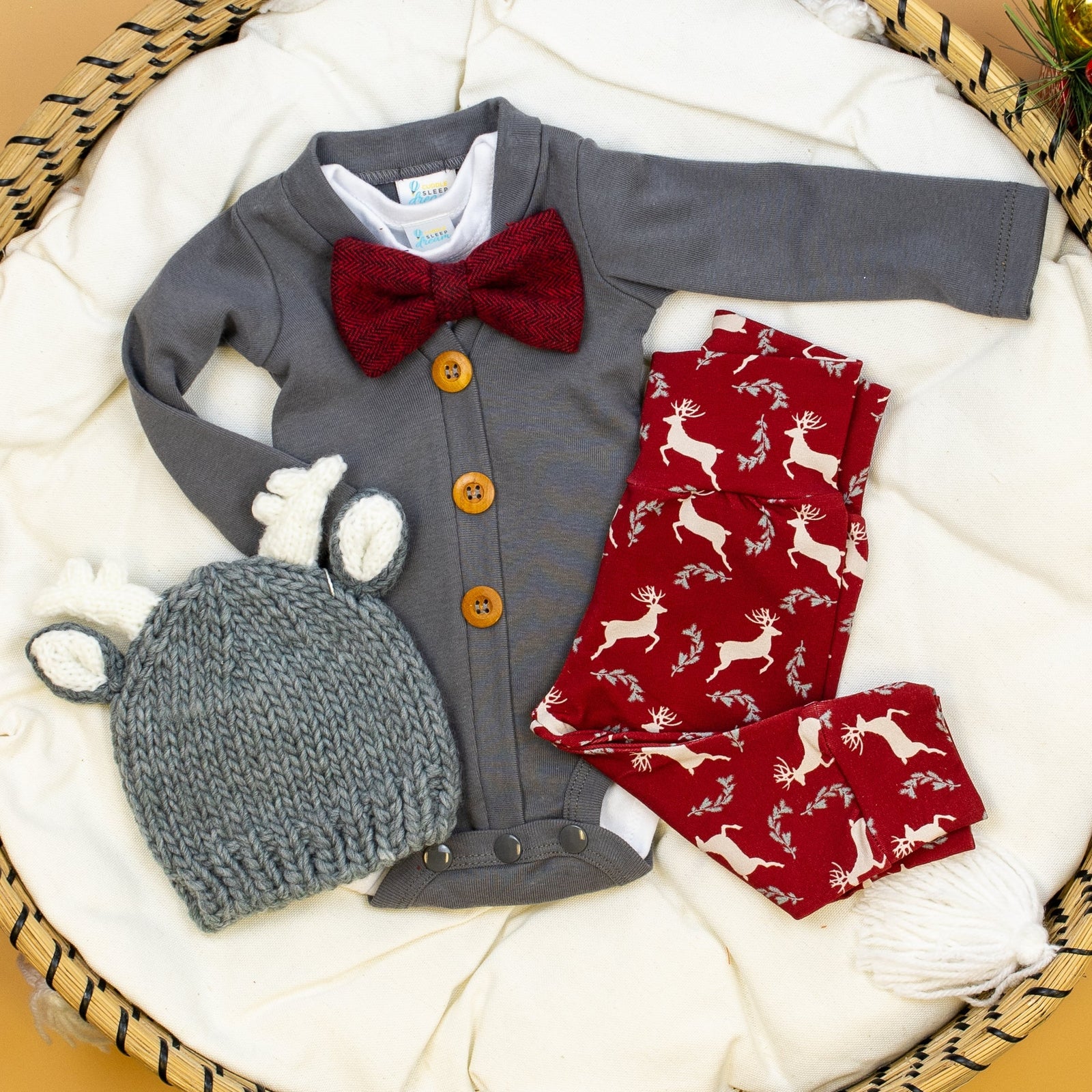 Cuddle Sleep Dream Bundles Cardisuit Bundle | 5 pc Winter Deer