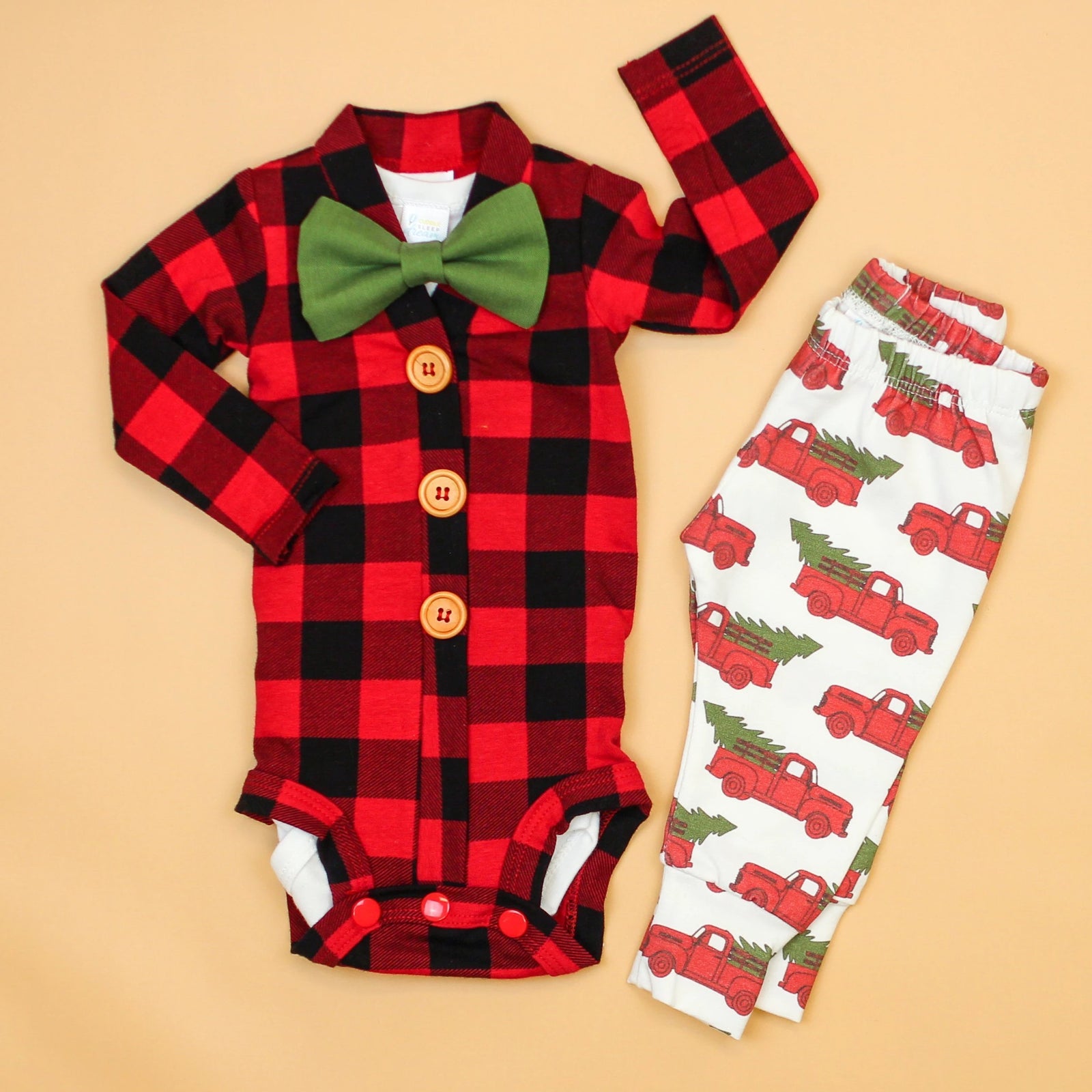 Cuddle Sleep Dream CardiSuit Bundle | Christmas Trucks