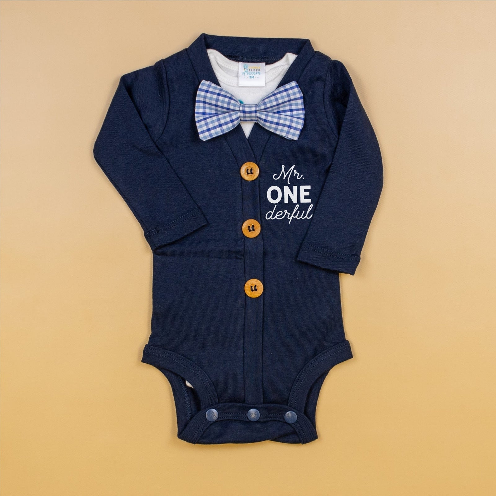 Cuddle Sleep Dream Cardigan Cardisuit Bundle | NAVY Mr. Onederful Birthday