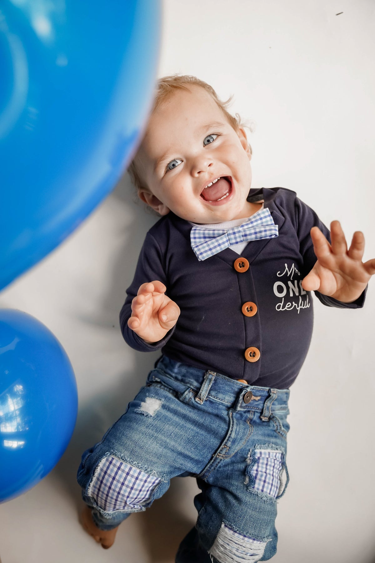 Cuddle Sleep Dream Cardigan Cardisuit Bundle | NAVY Mr. Onederful Birthday