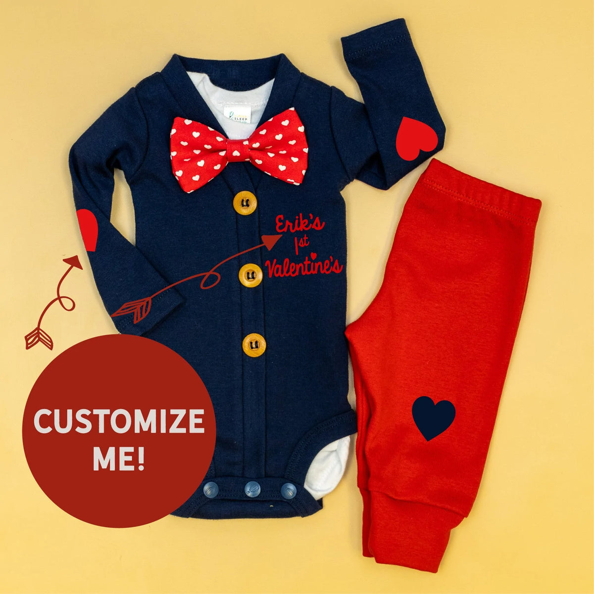 Cuddle Sleep Dream Cardisuit Bundle | Navy Valentine