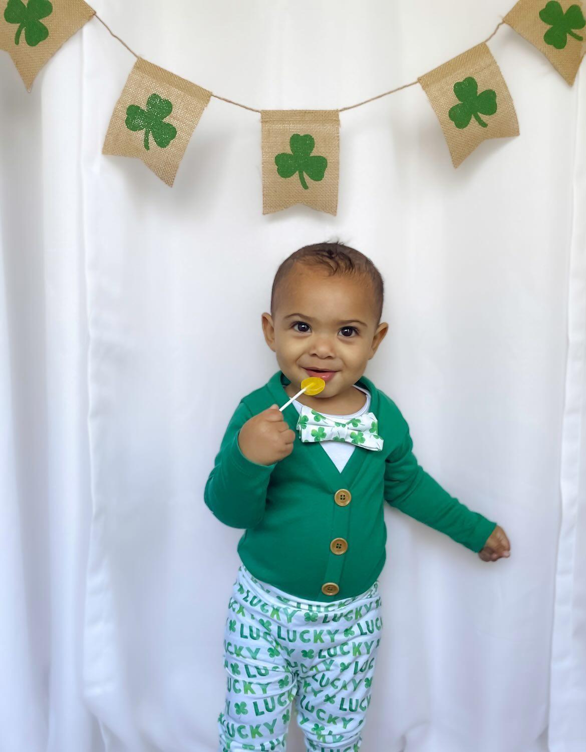 Cuddle Sleep Dream Cardisuit Bundle | St Patrick&#39;s in Green