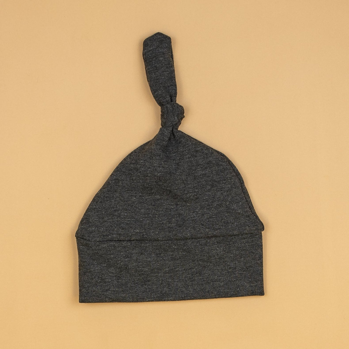 Cuddle Sleep Dream Knot Hat Small (0-3m) Charcoal French Terry Knot Hat