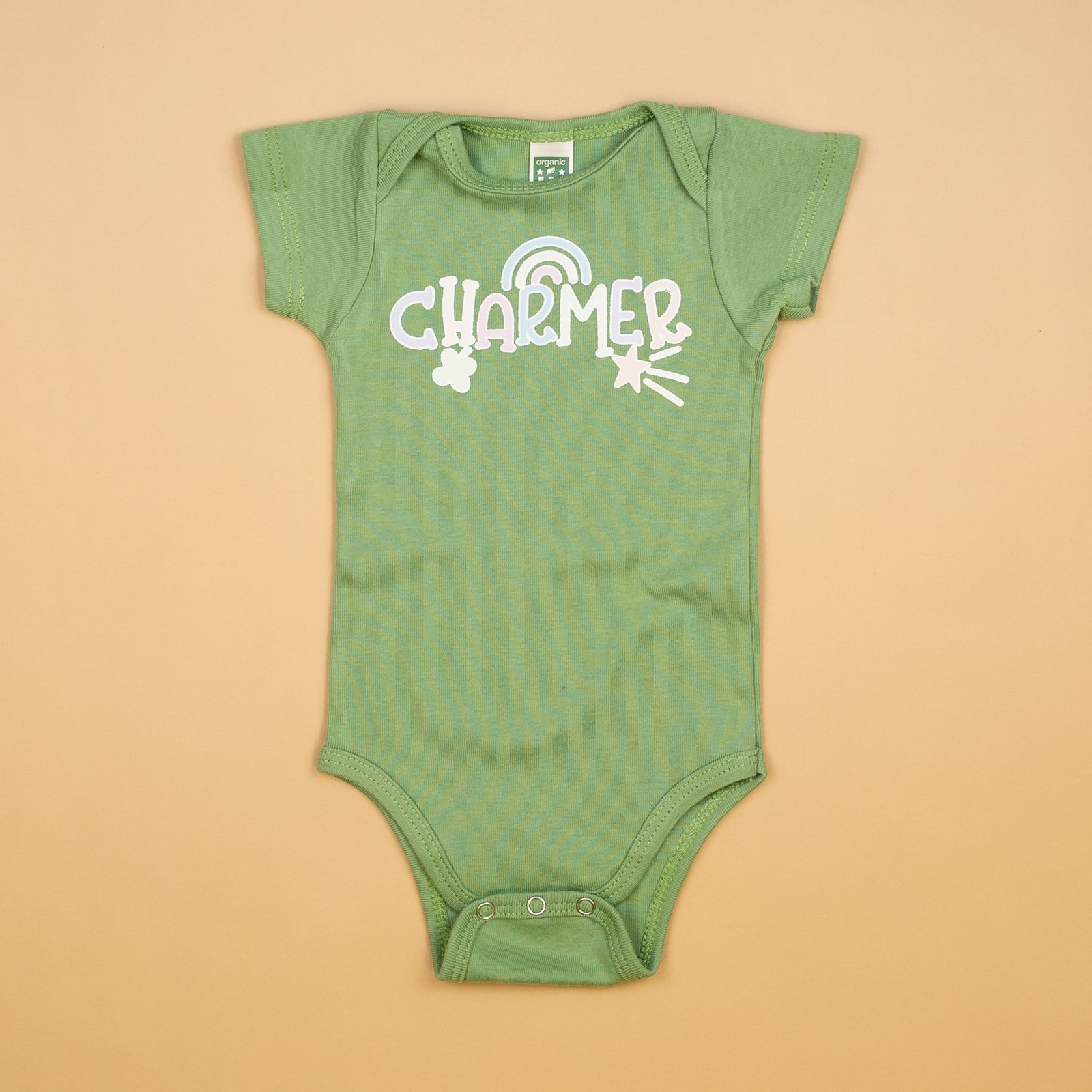 Cuddle Sleep Dream 0-3m Short Sleeve Charmer | Organic Bodysuit
