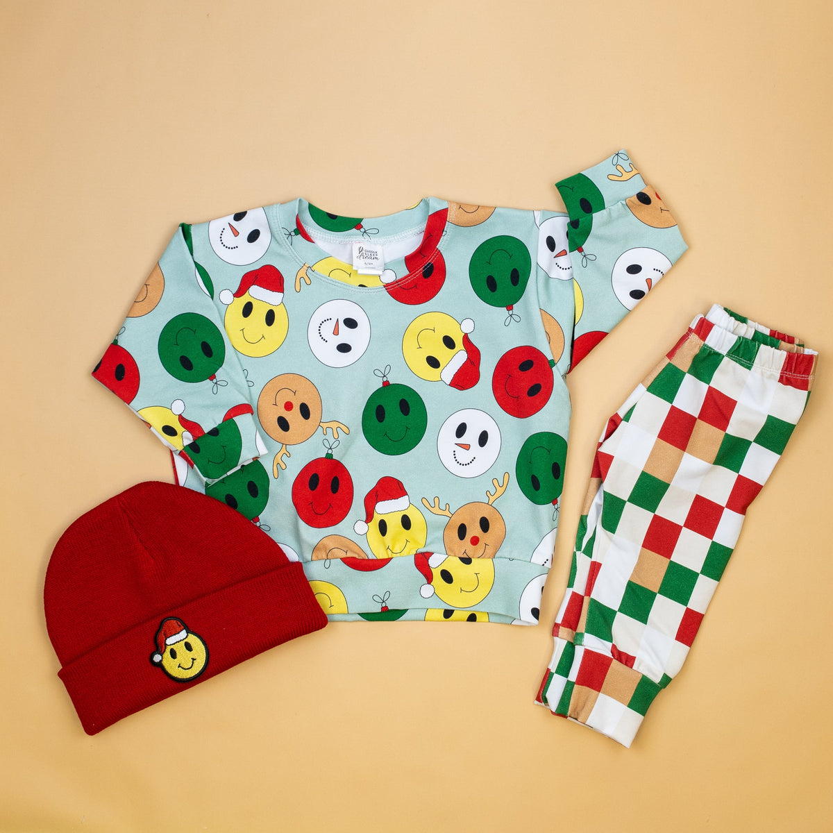 Cuddle Sleep Dream Slim Joggers Christmas Checkerboard Slim Joggers