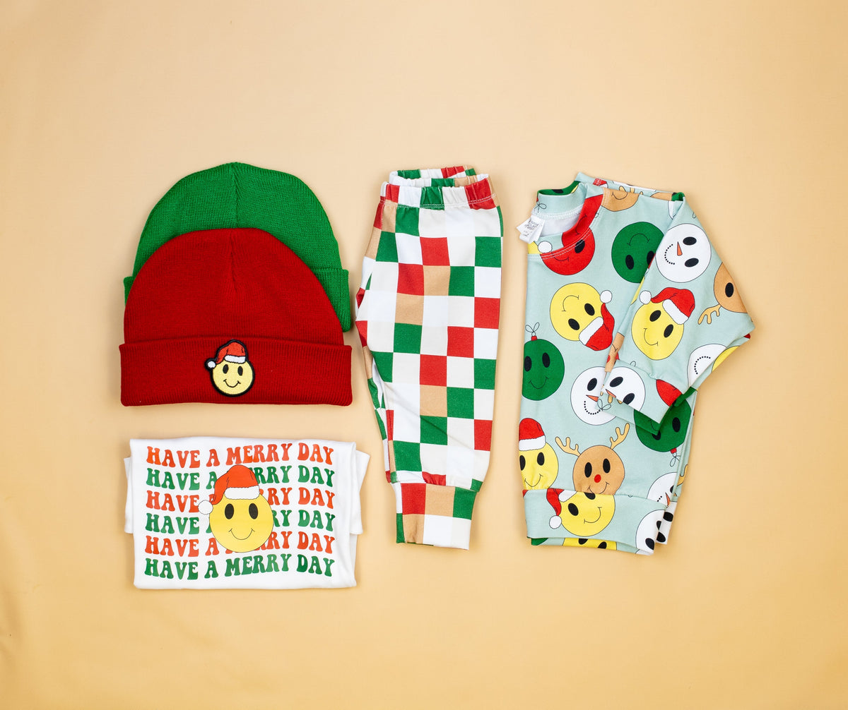 Cuddle Sleep Dream Slim Joggers Christmas Checkerboard Slim Joggers