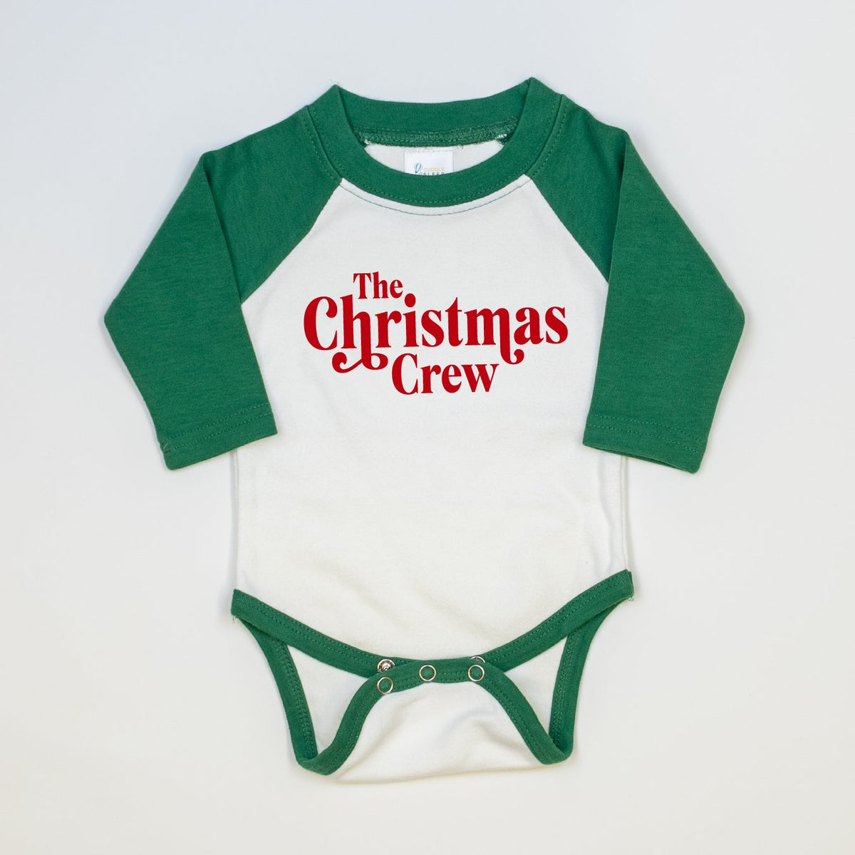 Cuddle Sleep Dream Christmas Crew | GREEN Raglan | Bodysuit or Tee