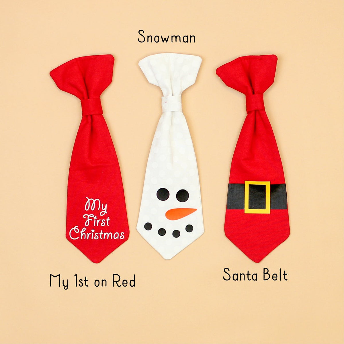 Christmas Designed Snap-On Necktie