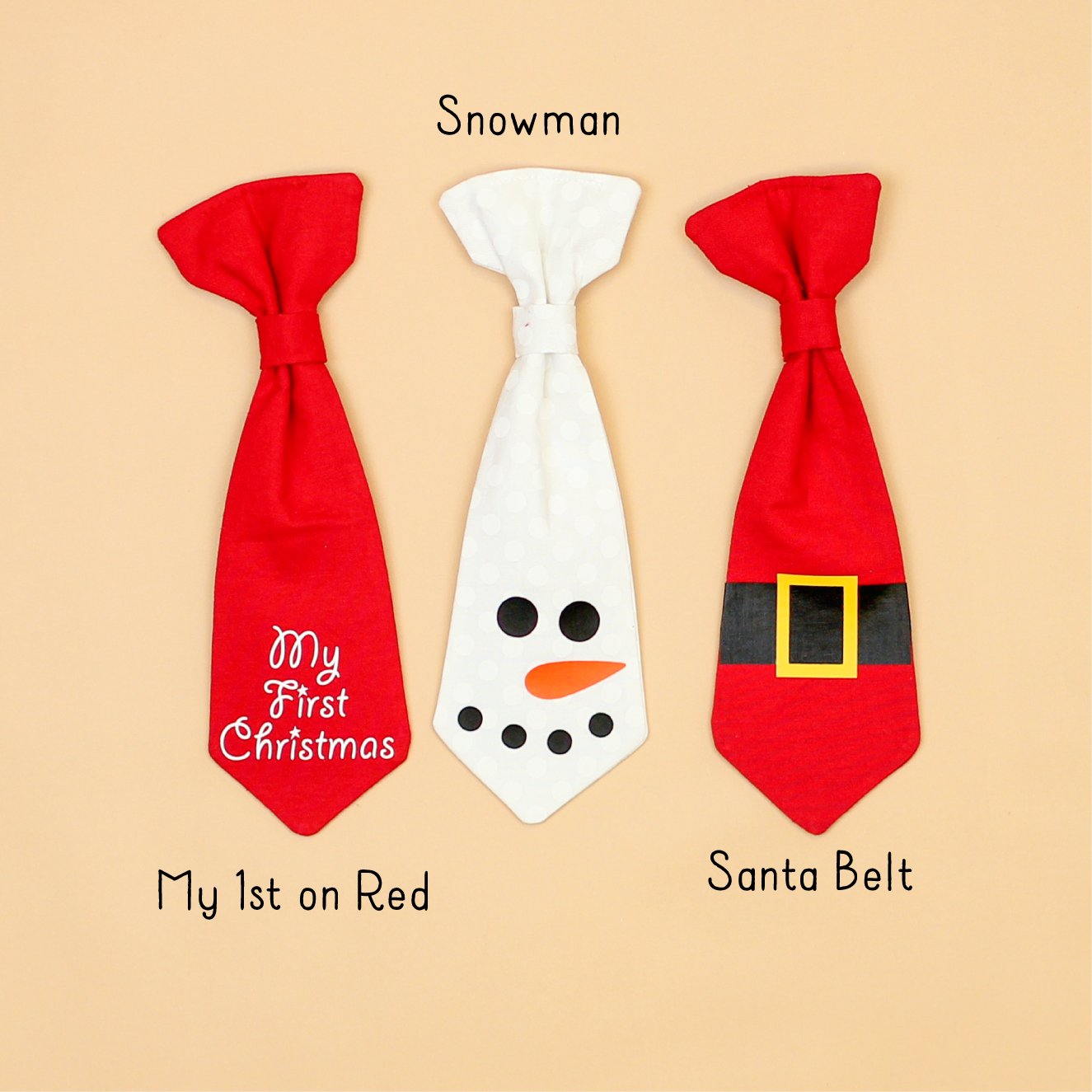 Christmas Designed Snap-On Necktie