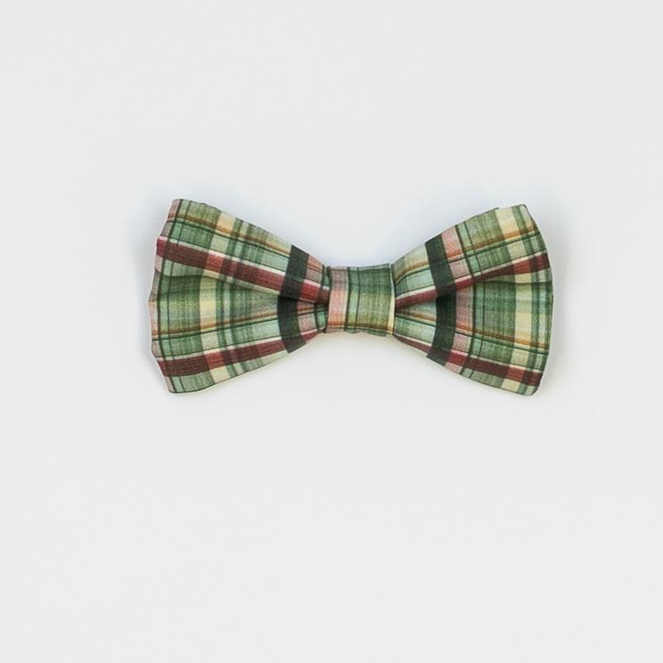 Cuddle Sleep Dream Ties Green Christmas Plaid (2021-02) Christmas Plaid Snap-On Tie