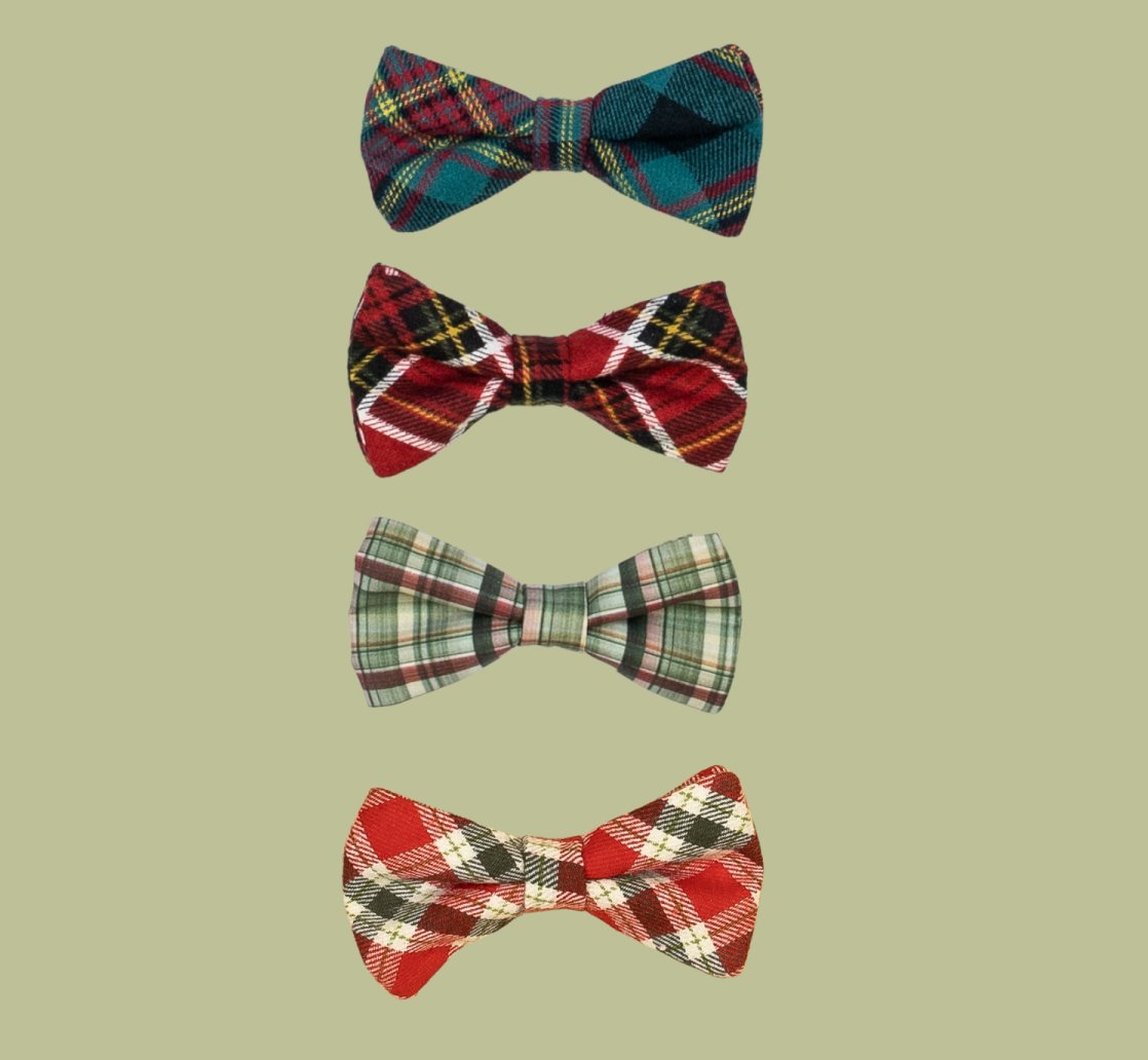 Cuddle Sleep Dream Ties Christmas Plaid Snap-On Tie