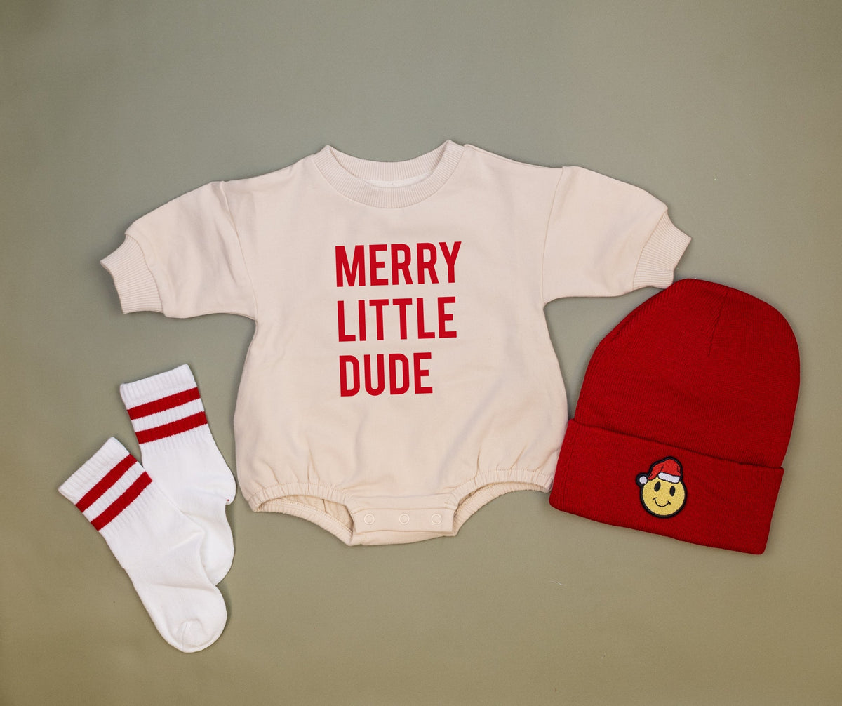 Cuddle Sleep Dream Christmas Smiley Santa Beanies