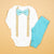 Cuddle Sleep Dream Set Classic Coming Home Outfit Bundle | Aqua