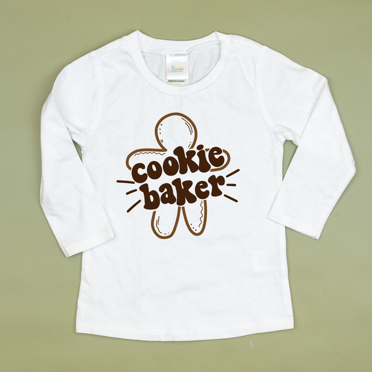Cuddle Sleep Dream 2t Long Sleeve Tshirt Cookie BAKER Tshirt