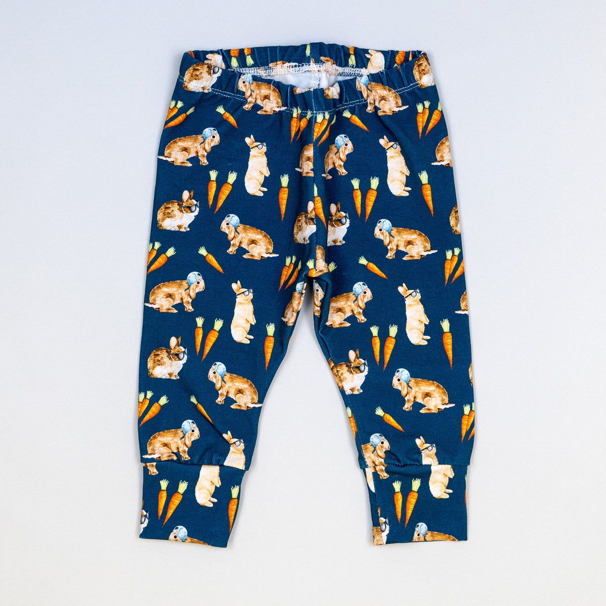 Cuddle Sleep Dream Slim Joggers Cool Bunnies on Navy | Slim Joggers