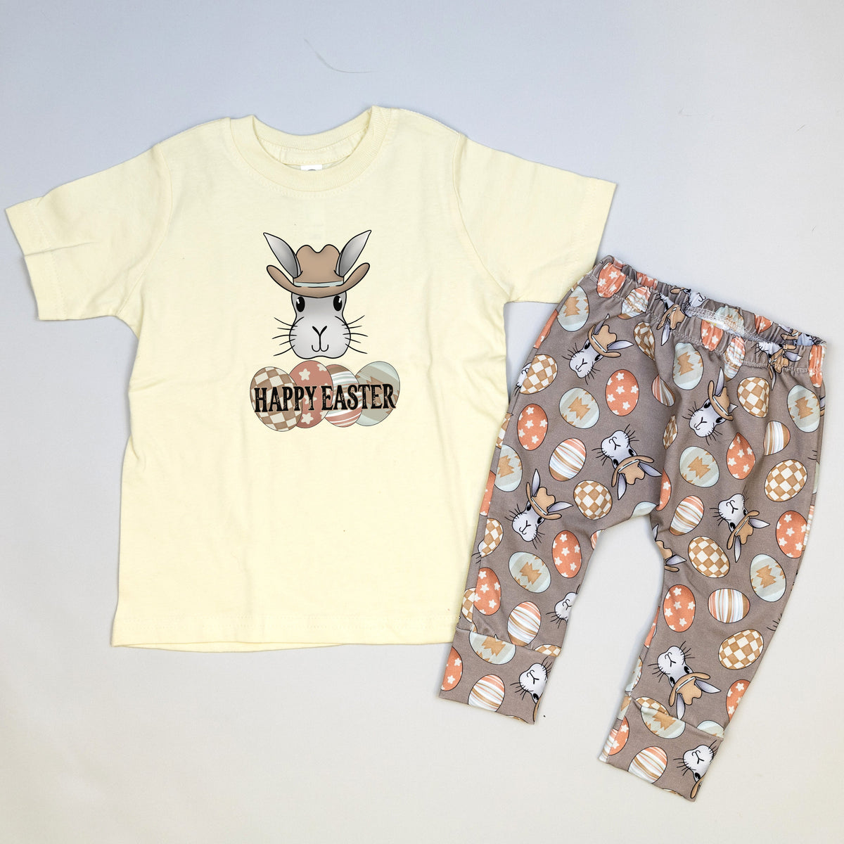 Cuddle Sleep Dream Baby One-Pieces Cowboy Bunny | Natural Bodysuit