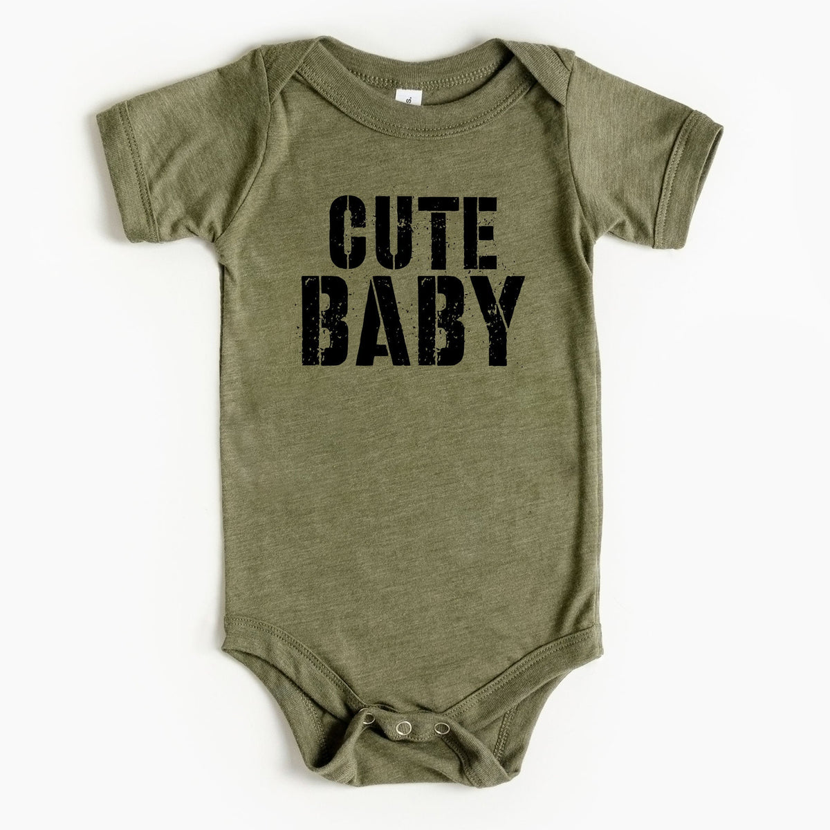 Cuddle Sleep Dream Cute Baby | Olive Triblend Bodysuit