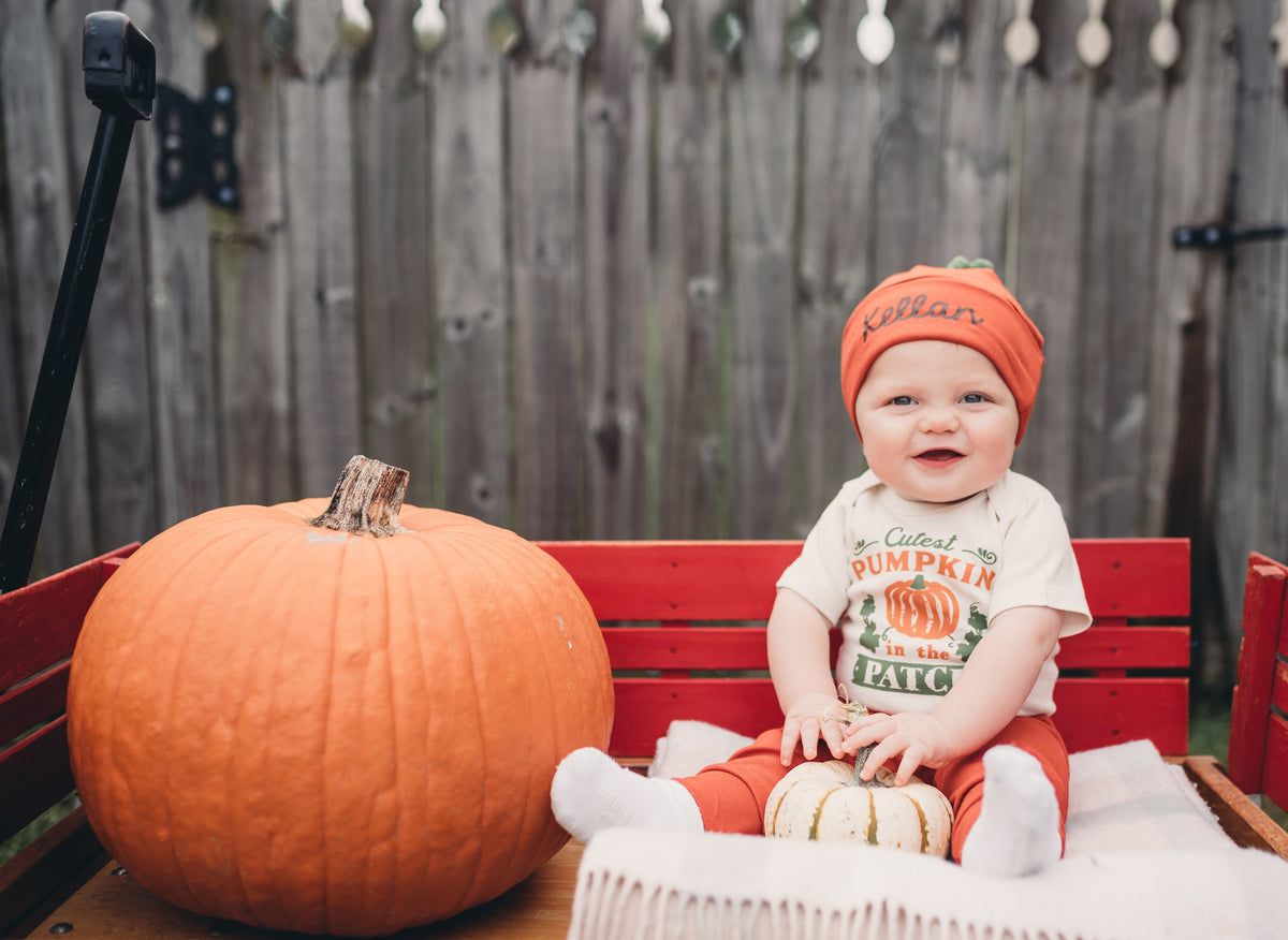 Cuddle Sleep Dream Cutest Pumpkin in the Patch | Natural Onesie