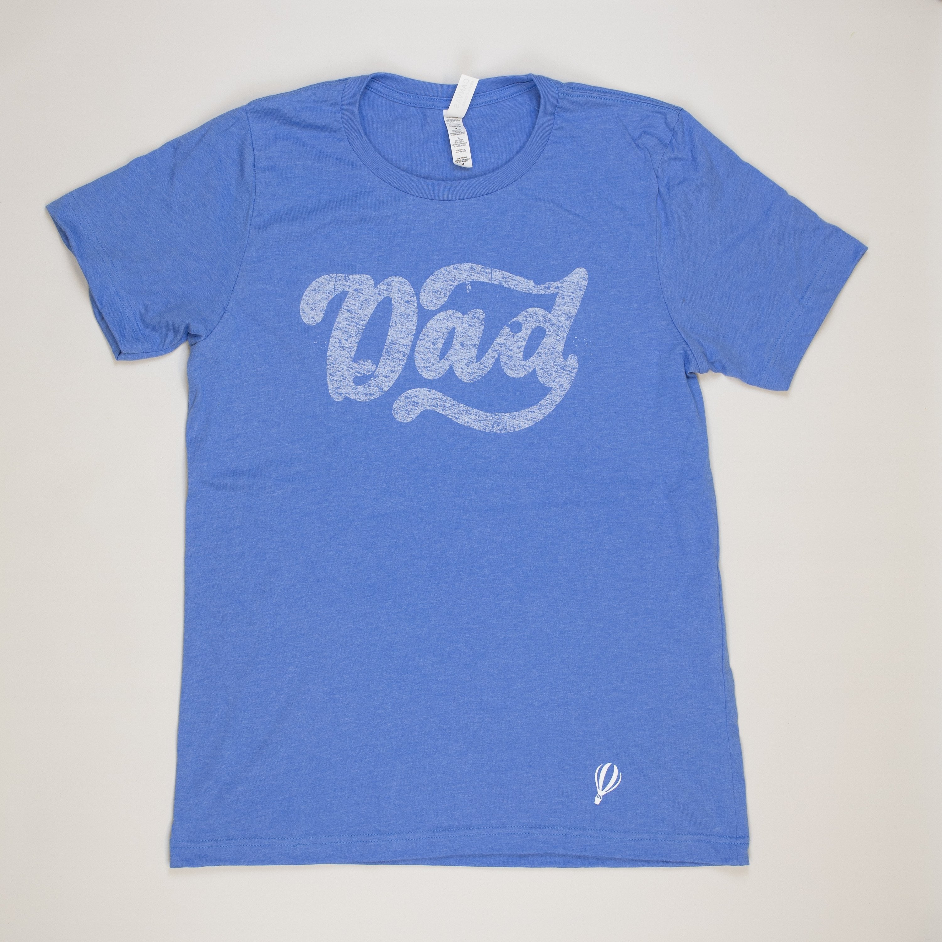 Dad on Heather Blue Adult Tshirt (small, med) Cuddle Sleep Dream