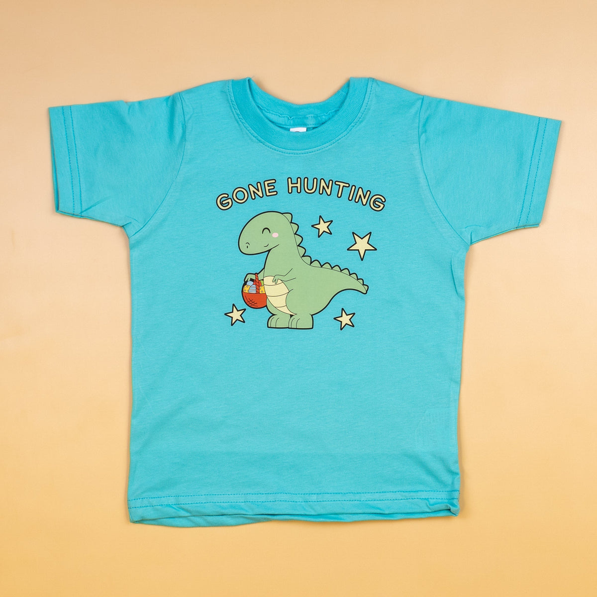 Cuddle Sleep Dream Graphic Tee Easter Dinosaur &quot;Gone Hunting&quot; | Tshirt