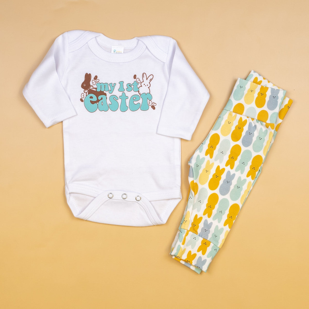 Cuddle Sleep Dream Leggings Easter Marshmallow Bunny Leggings