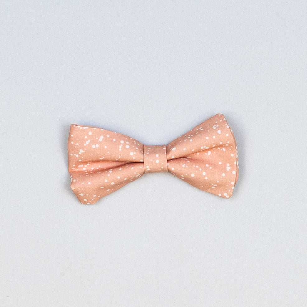 Cuddle Sleep Dream Ties Coral Speckle Bow Easter Snap-On Tie