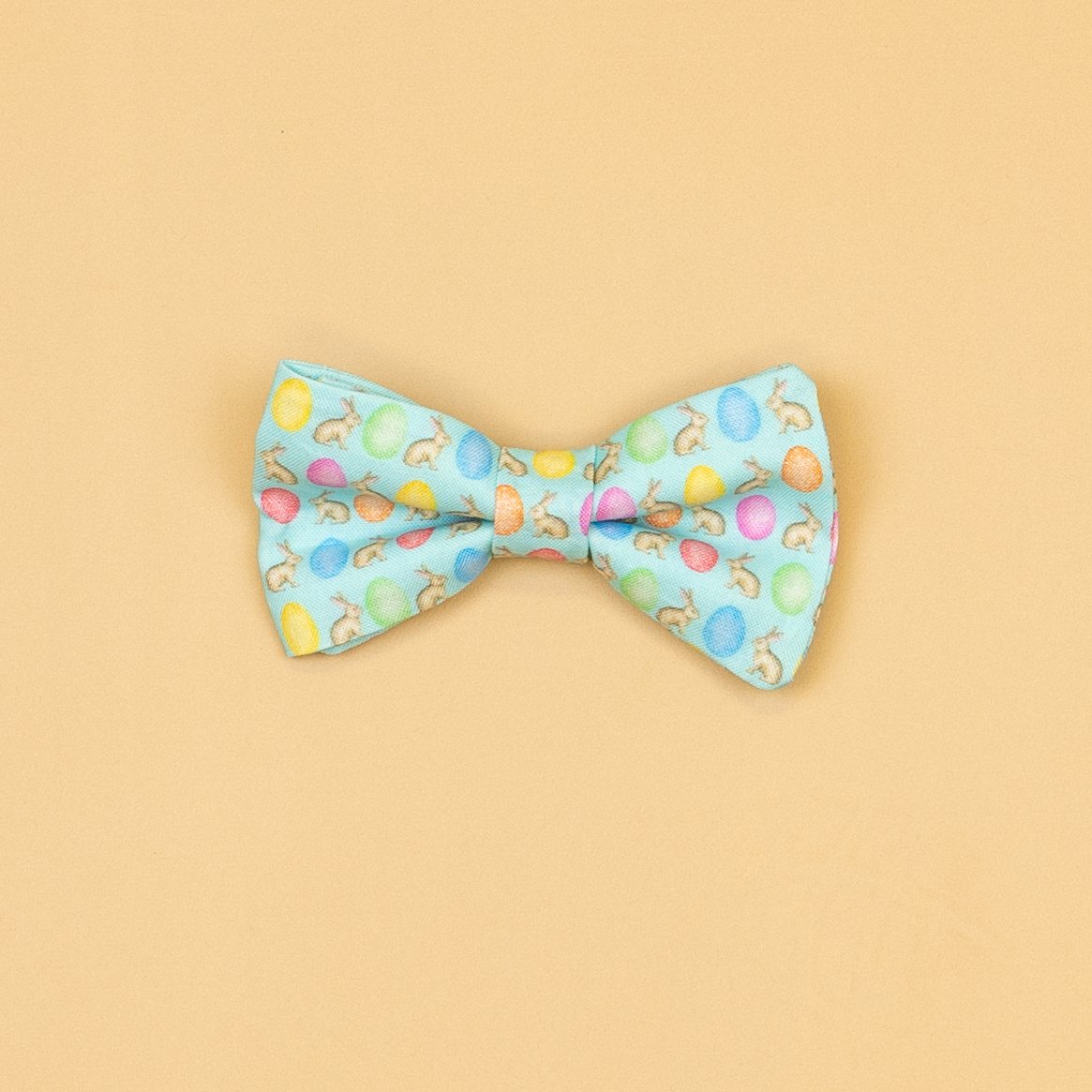 Cuddle Sleep Dream Ties Eggs &amp; Bunnies Bow Easter Snap-On Tie