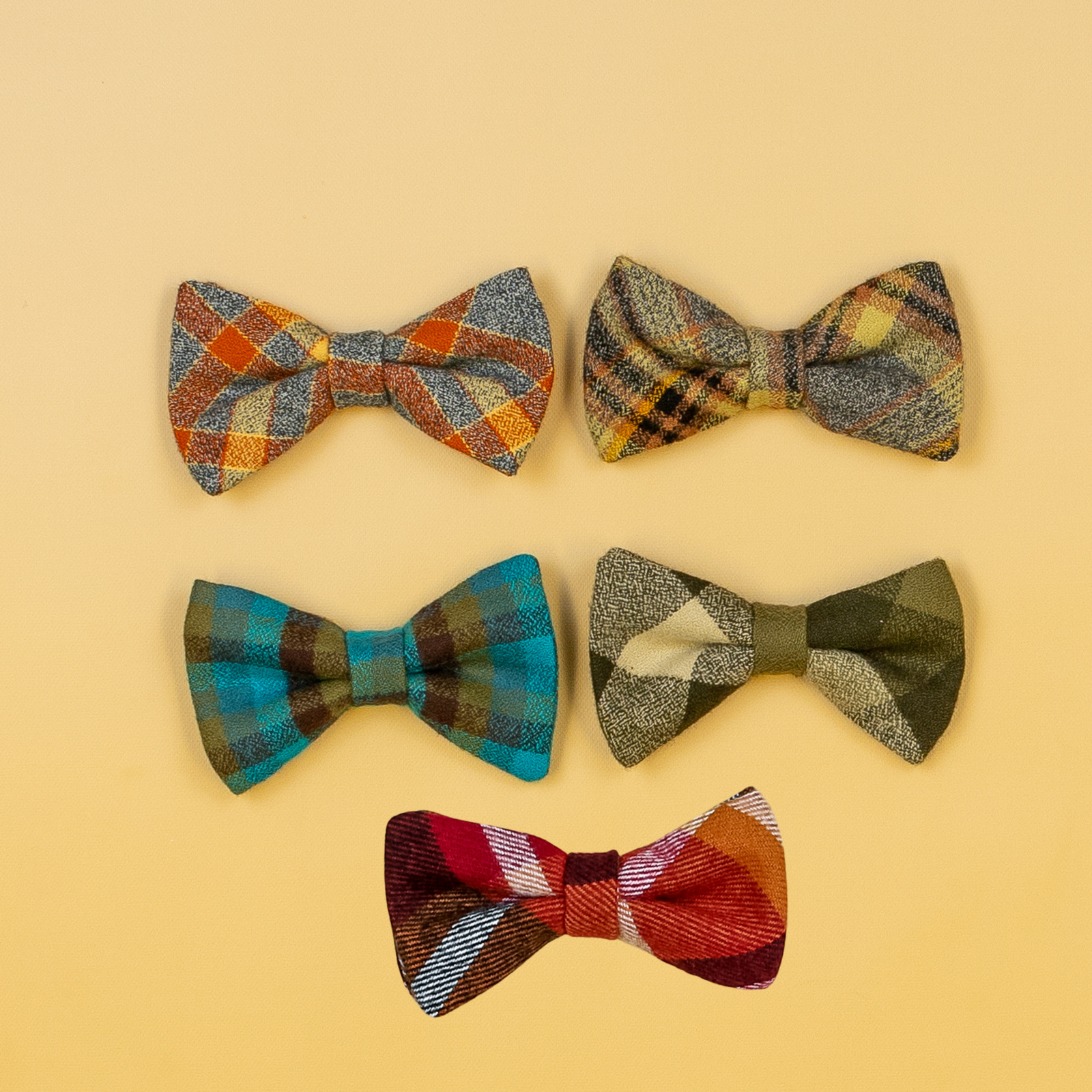 Cuddle Sleep Dream Ties Fall Plaid Snap-On Tie