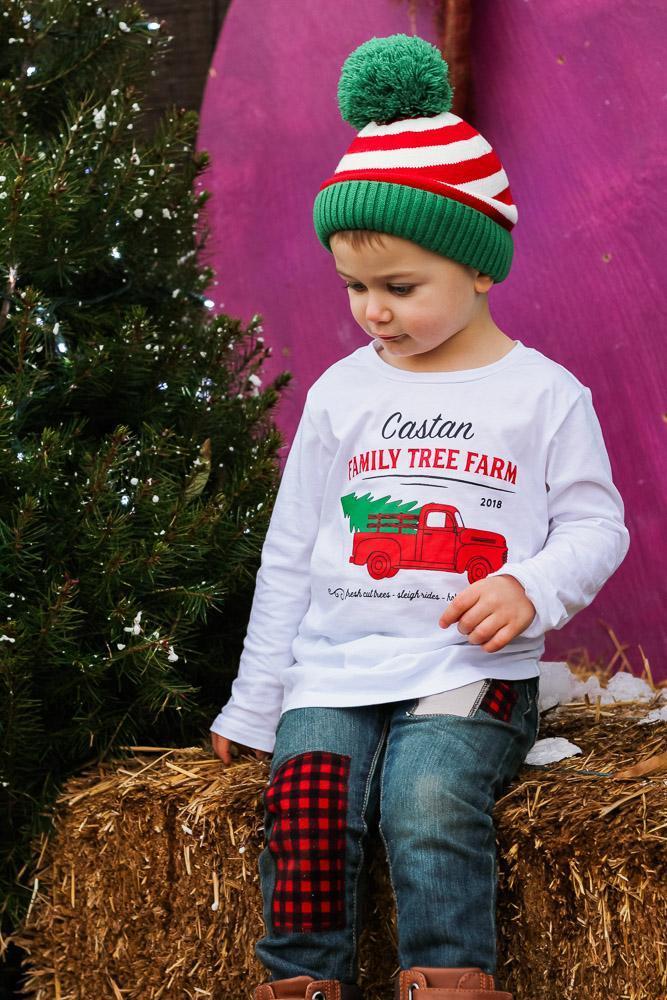 Cuddle Sleep Dream Family Farm Christmas Truck Tshirt