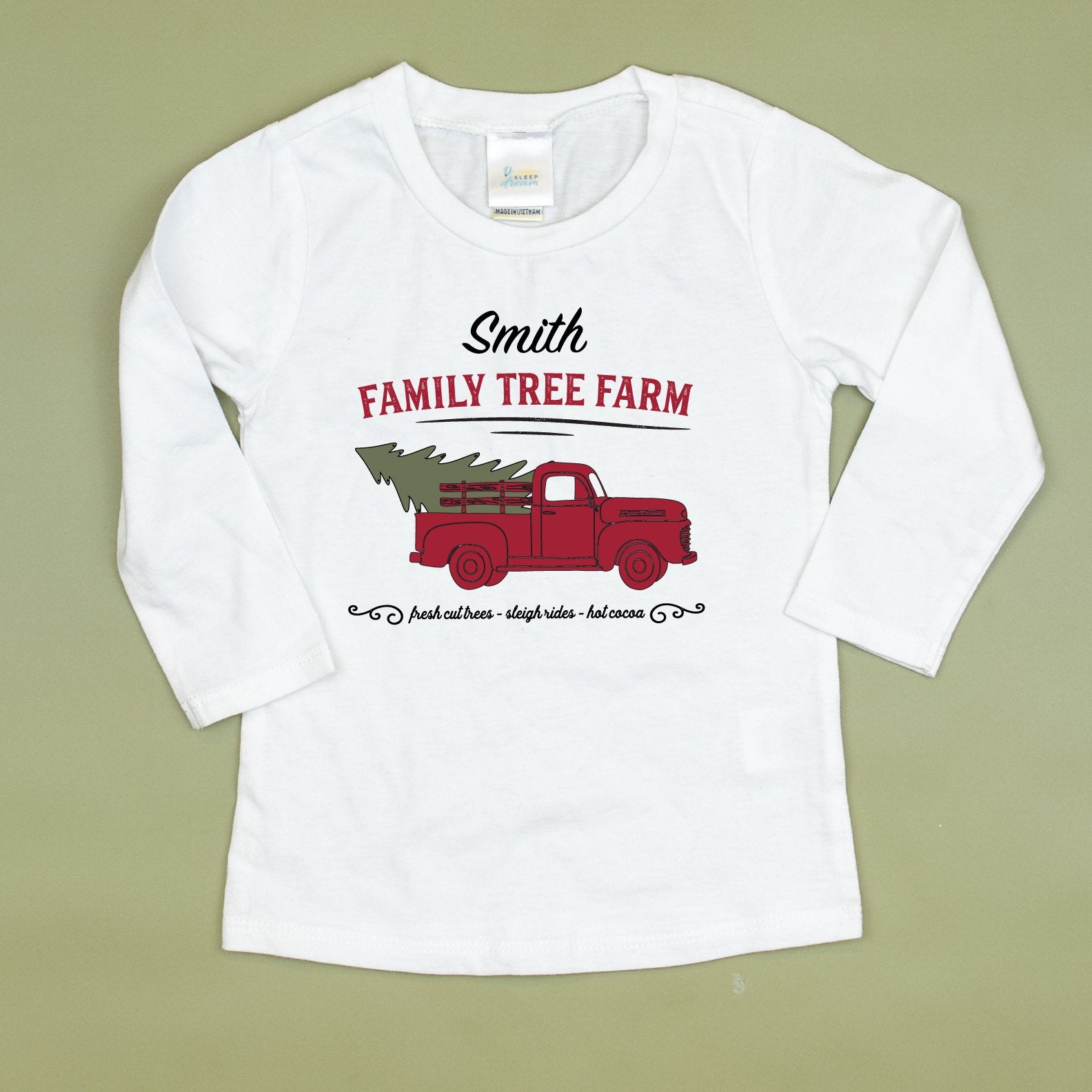 Cuddle Sleep Dream Family Farm Christmas Truck Tshirt