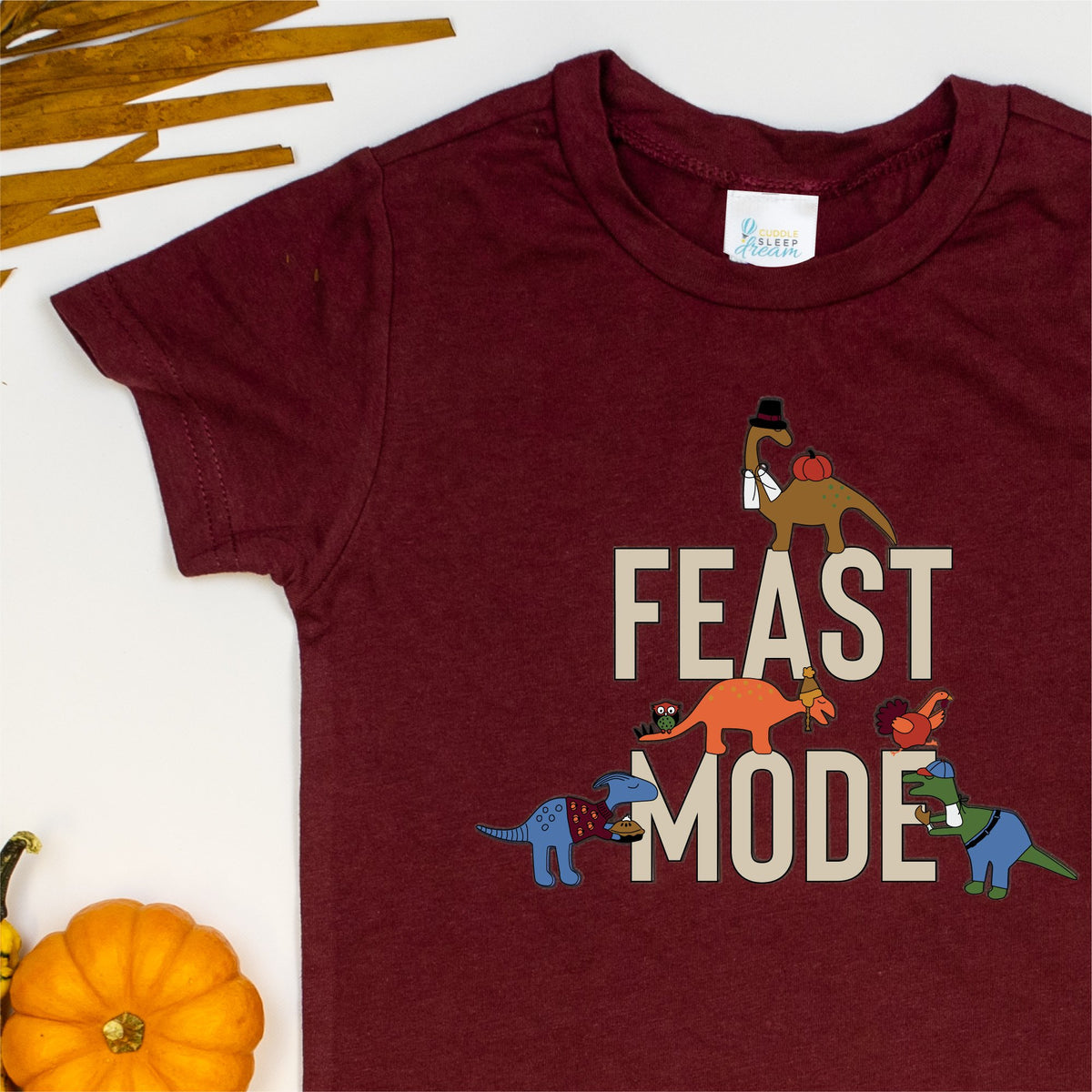Cuddle Sleep Dream Feast Mode Dinosaur | Tee