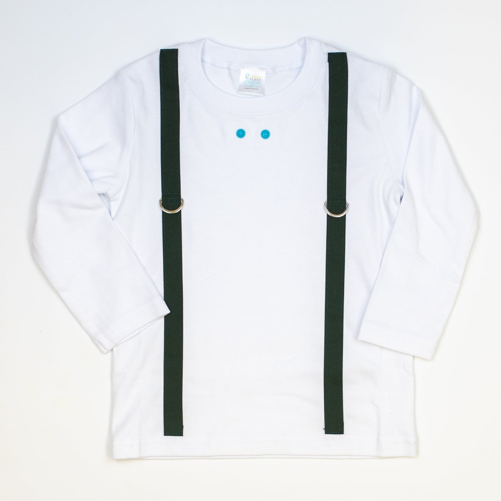 Cuddle Sleep Dream Oh Snap Forest Suspenders | Bodysuit or Tshirt