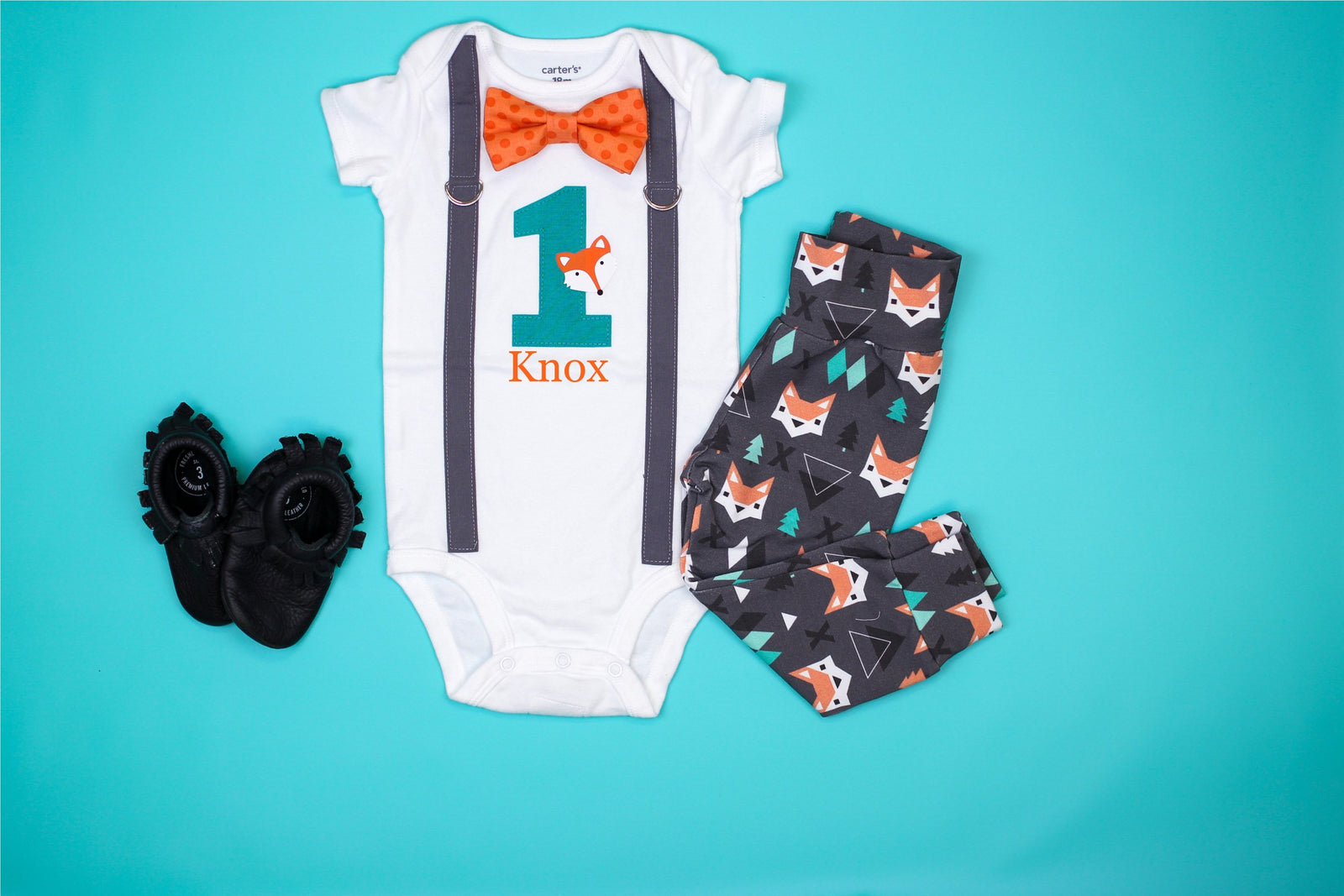 Fox 1st Birthday Onesie
