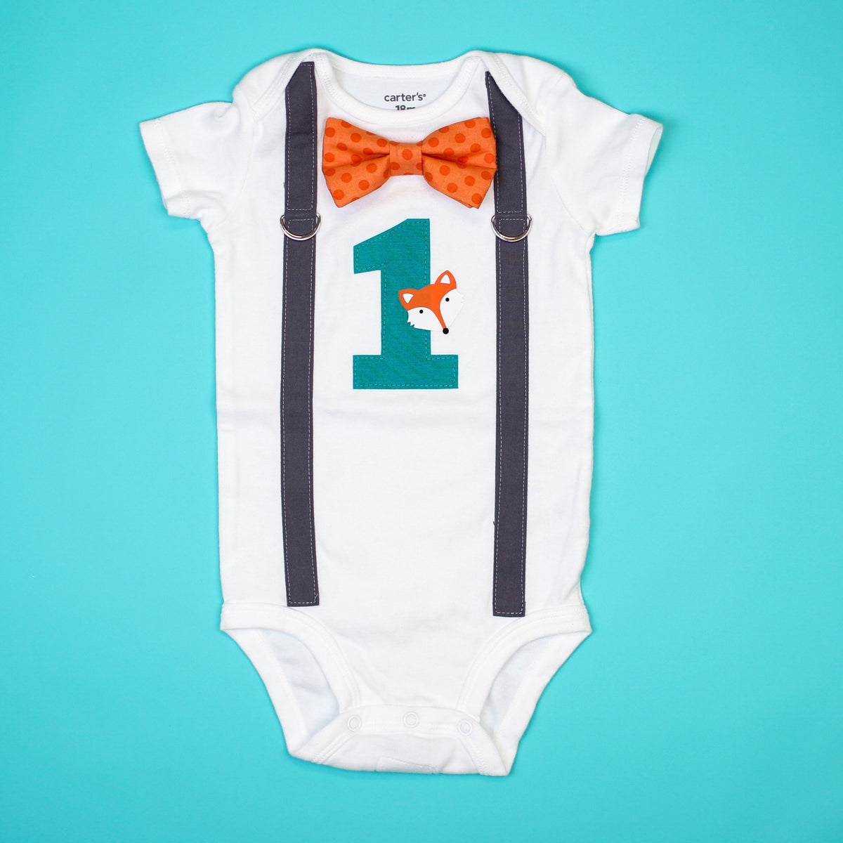 Fox 1st Birthday Onesie