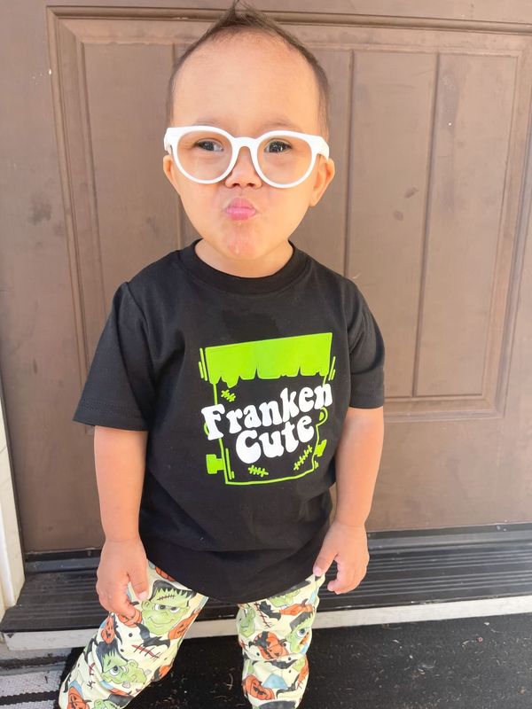 Cuddle Sleep Dream Frankencute | Black Tee