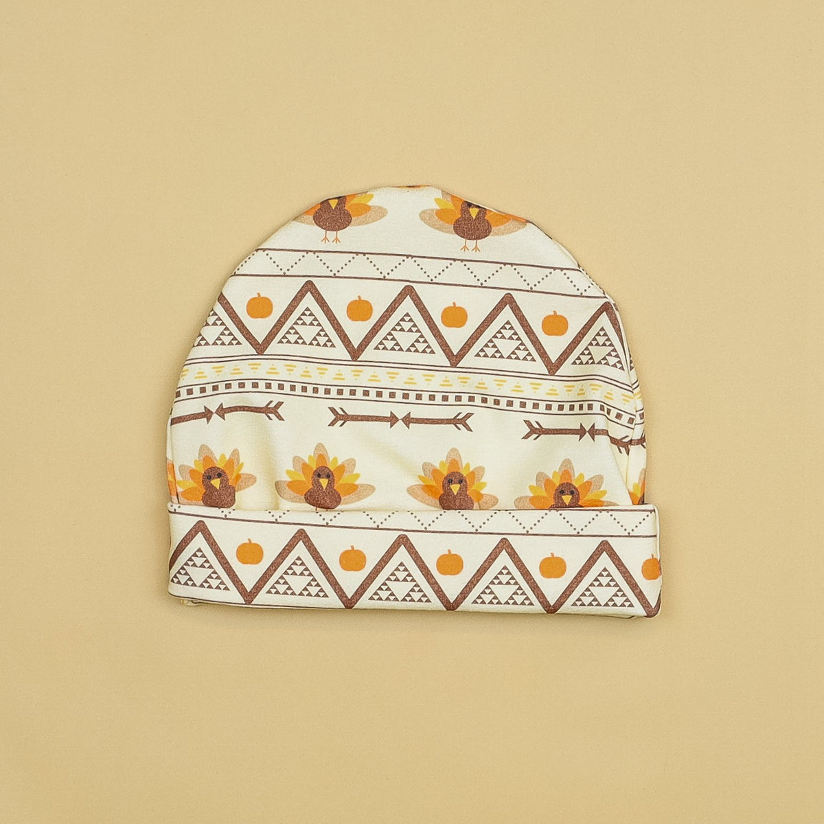 Cuddle Sleep Dream Geometric Turkey Beanie