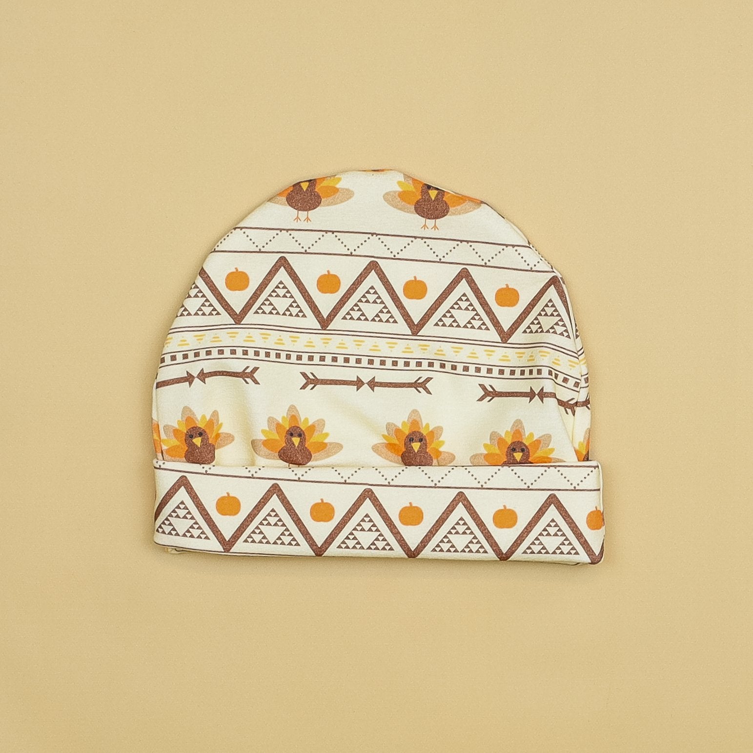 Cuddle Sleep Dream Geometric Turkey Beanie