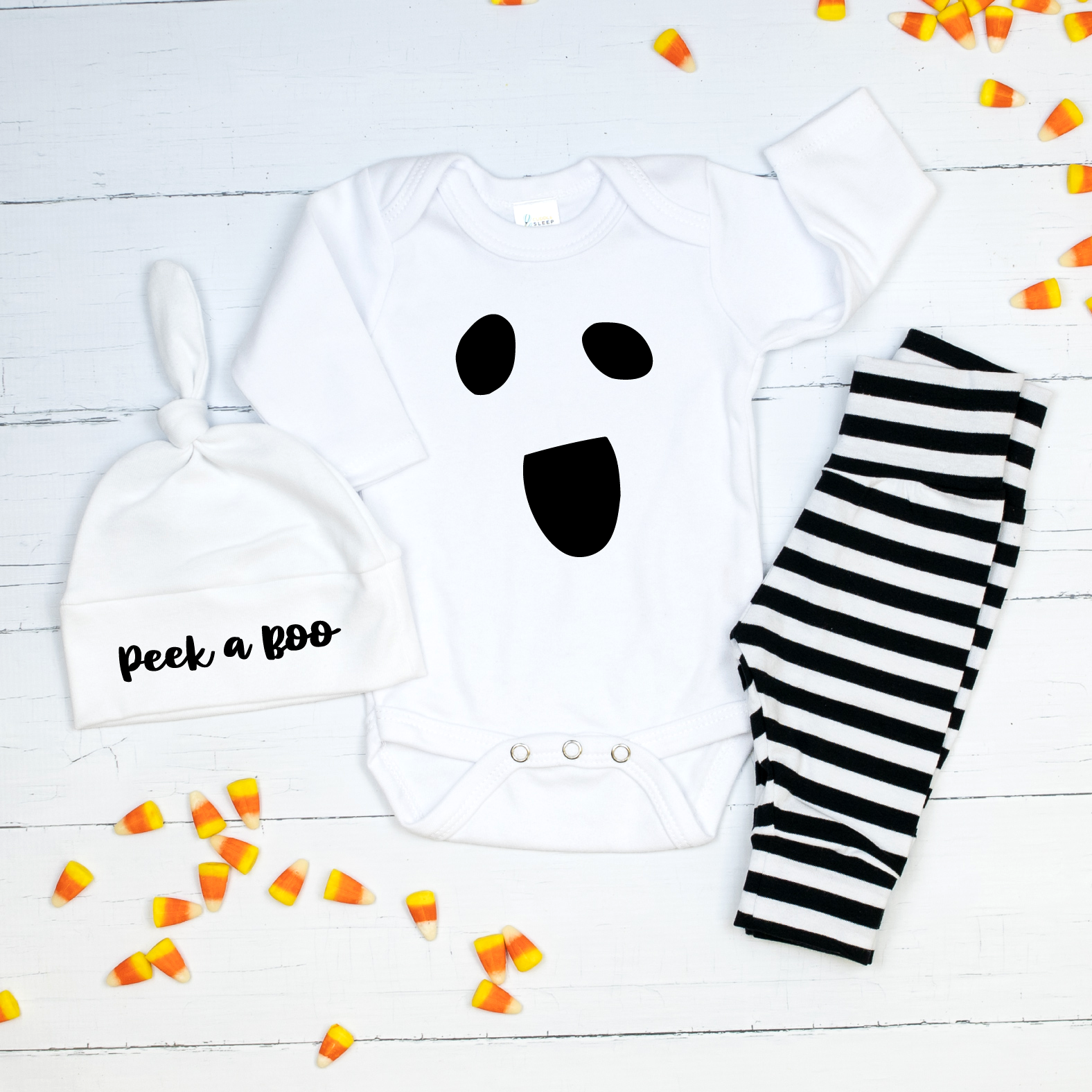 Cuddle Sleep Dream Ghost Baby Outfit Bundle