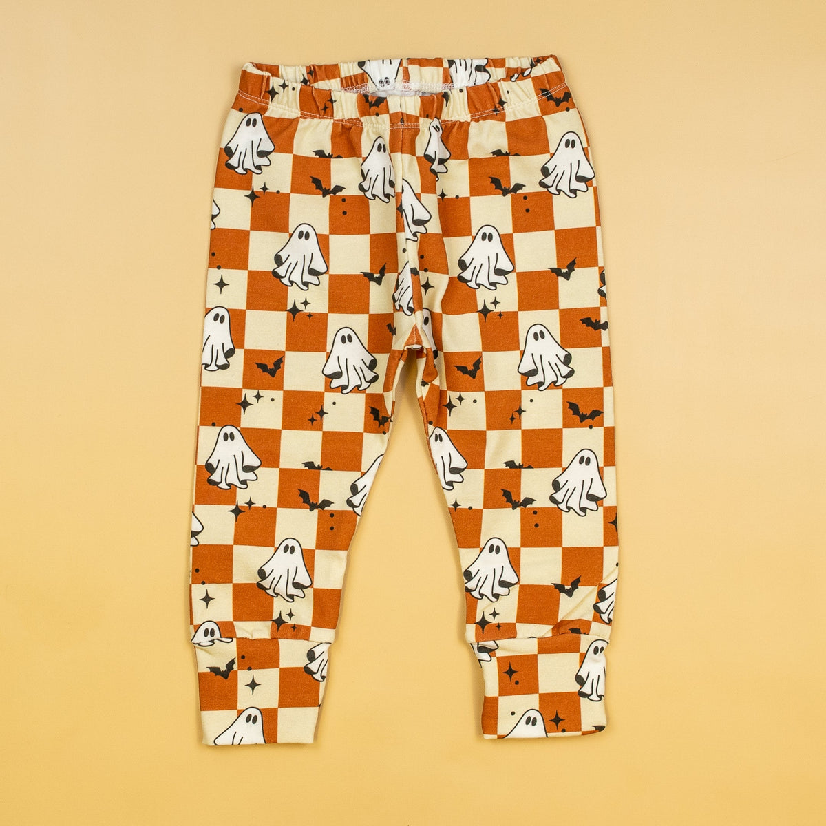 Cuddle Sleep Dream Slim Joggers Ghosts on Checkerboard Slim Joggers
