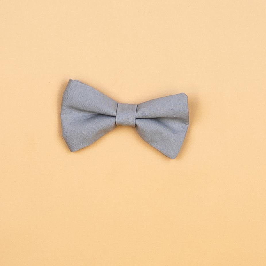 Cuddle Sleep Dream Ties Solid Bow Gray Snap-On Tie