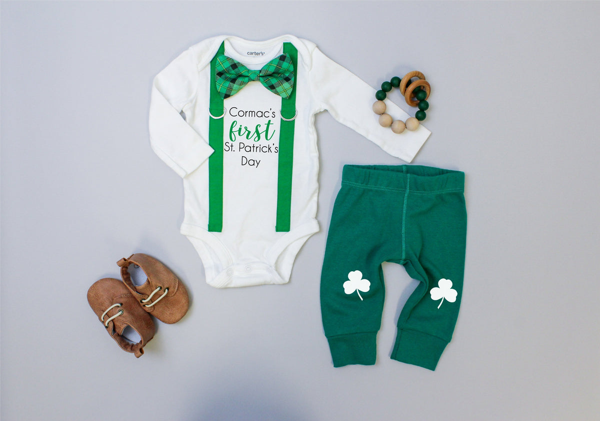 Cuddle Sleep Dream Green Classic Pants w/ Shamrocks