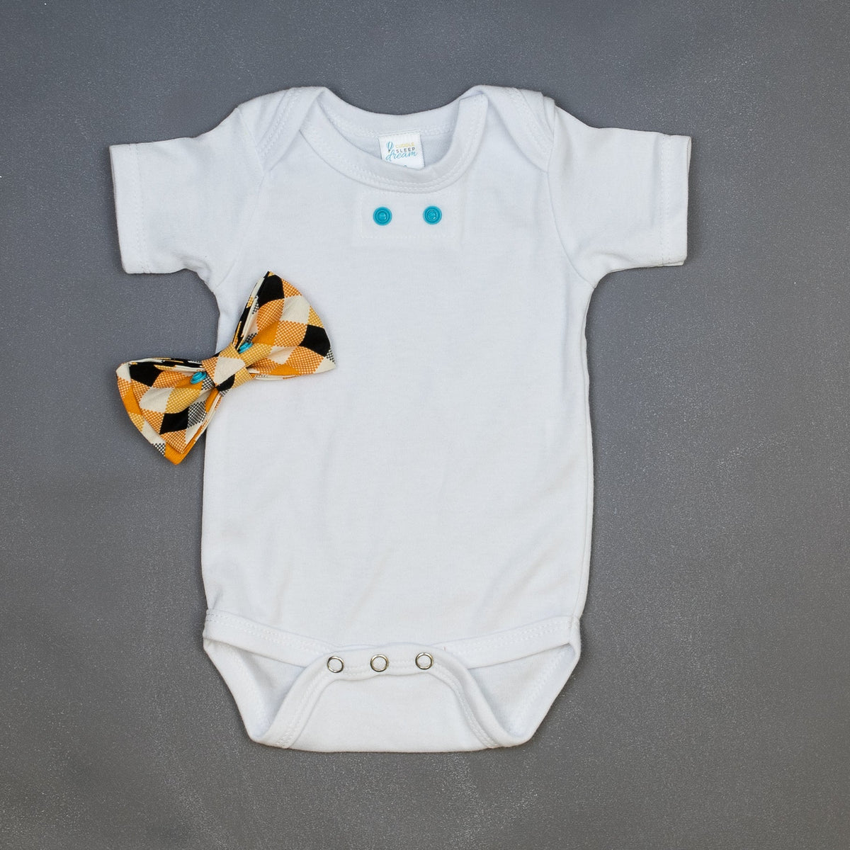 Cuddle Sleep Dream Bowtie Bodysuit Halloween Large Plaid Bowtie Bodysuit