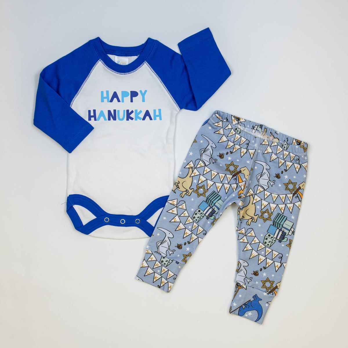 Cuddle Sleep Dream Slim Joggers Hanukkah Dinosaur Slim Joggers