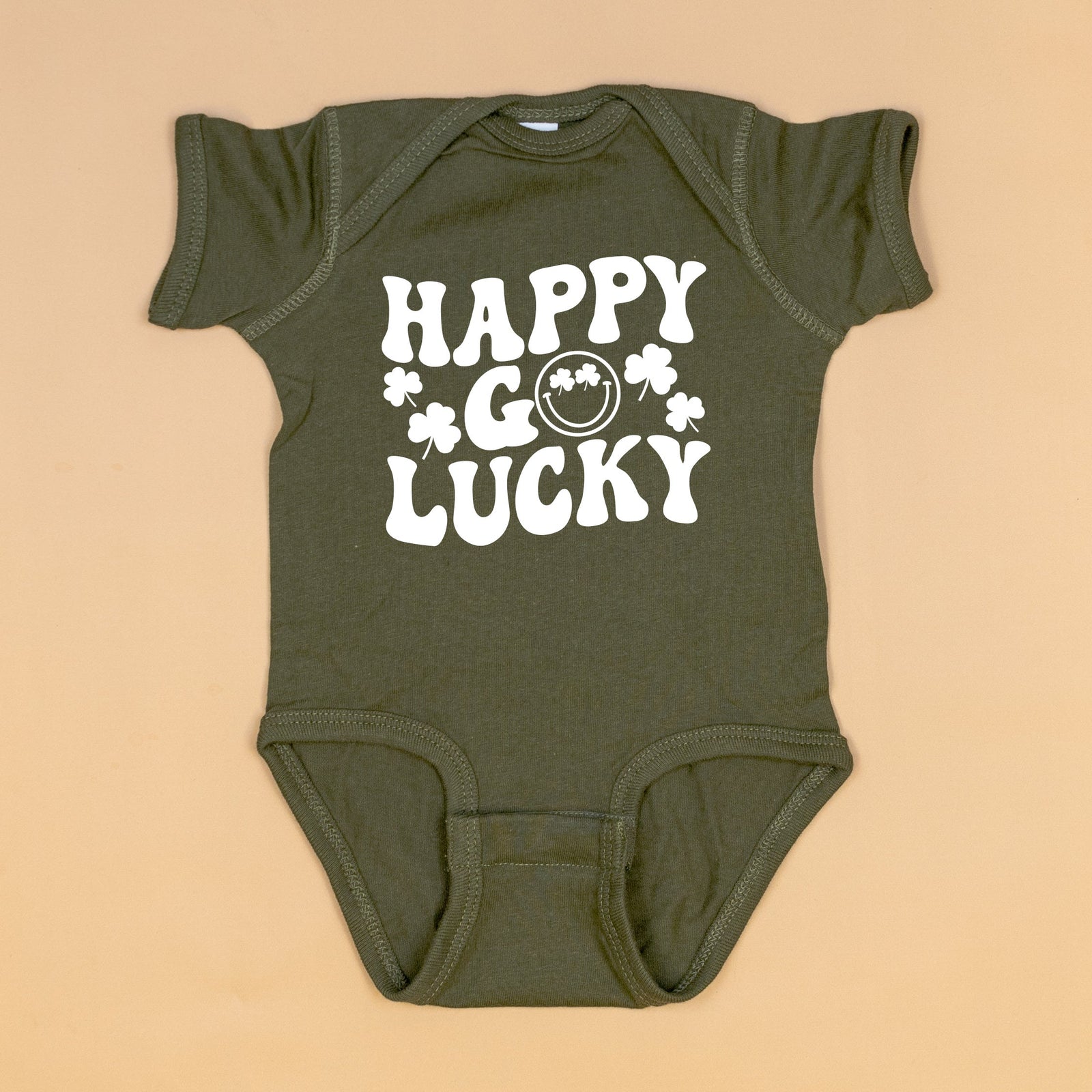 Cuddle Sleep Dream Graphic Tee Happy Go Lucky | St. Patrick's Day Green Bodysuit