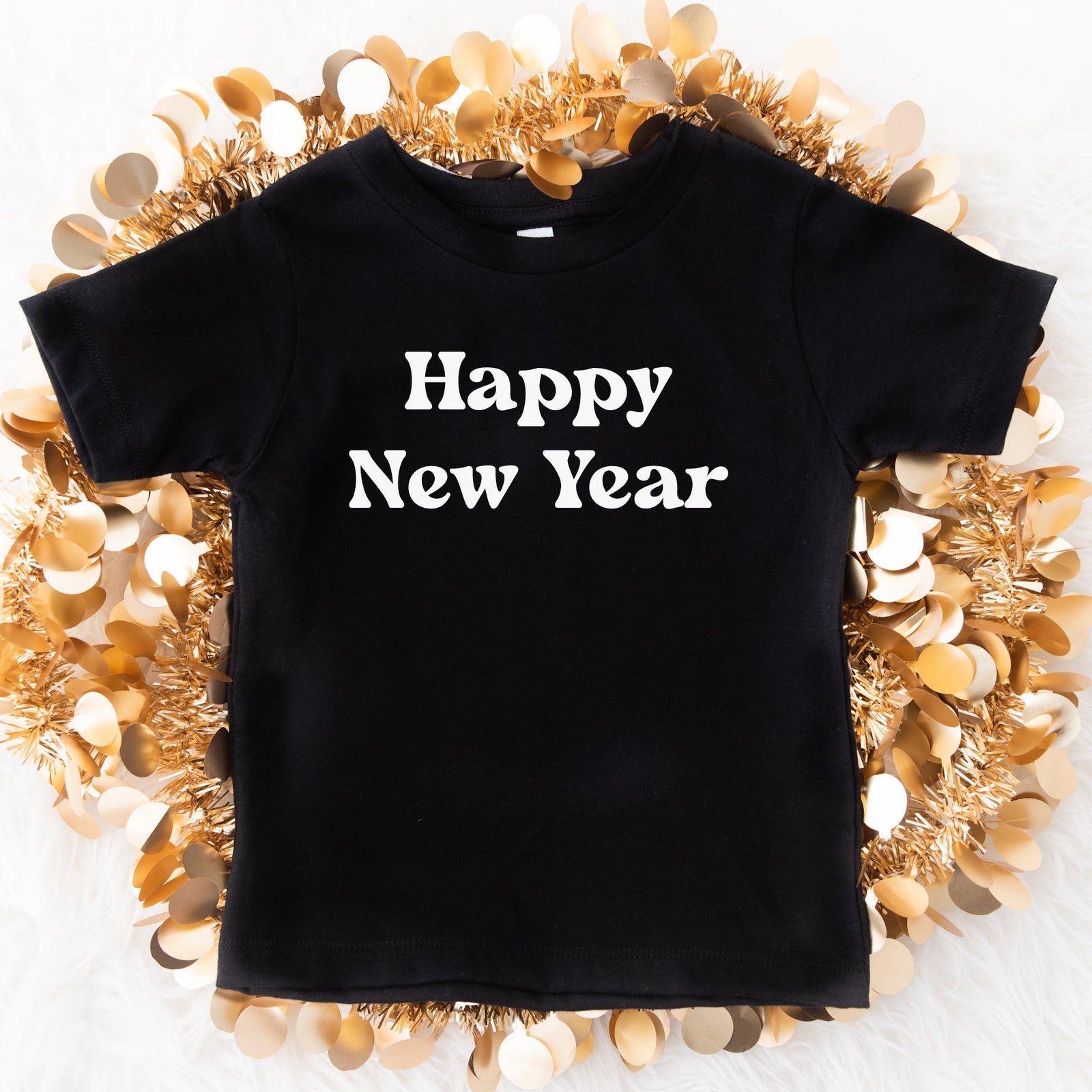 Cuddle Sleep Dream Happy New Year | Black Tshirt