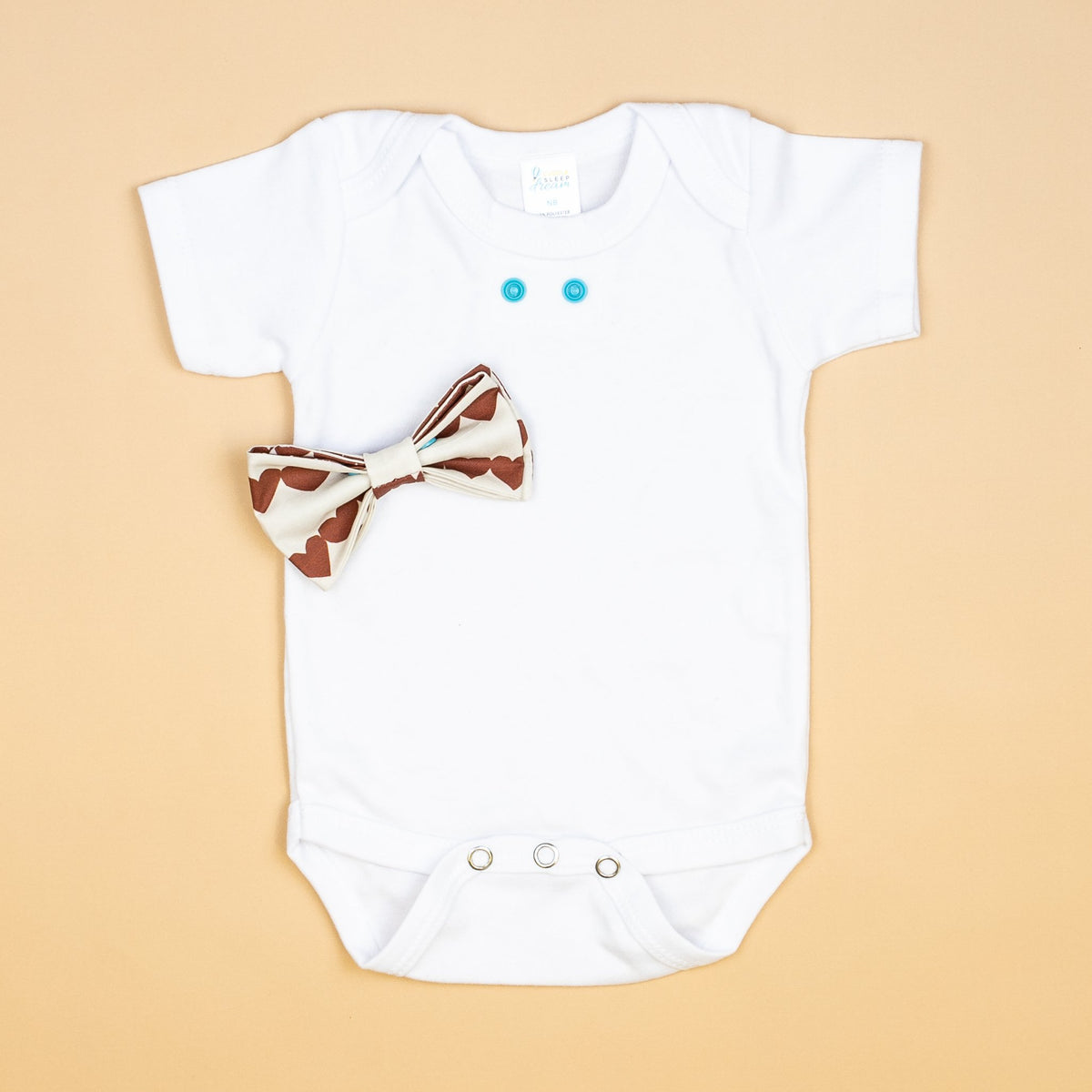 Cuddle Sleep Dream Bowtie Bodysuit Heartstrings in Rust Bowtie Bodysuit