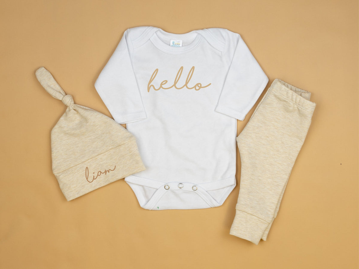 Cuddle Sleep Dream Hello in Tan Bodysuit