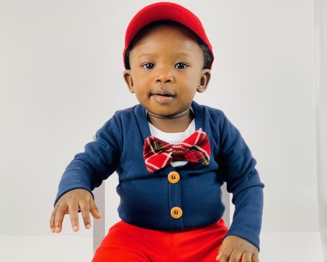 Cuddle Sleep Dream Bowtie Bodysuit Heritage Plaid Bowtie Bodysuit